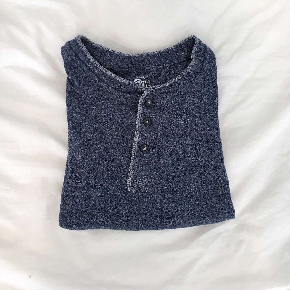 Revolution blue button up shirt